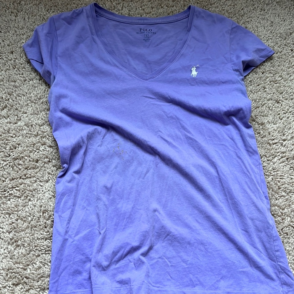 V-neck polo tee